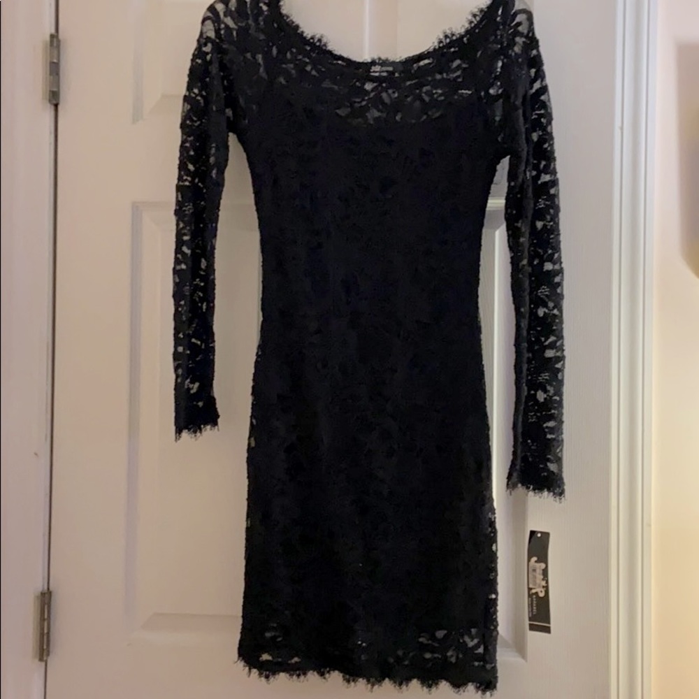 Black laced dress